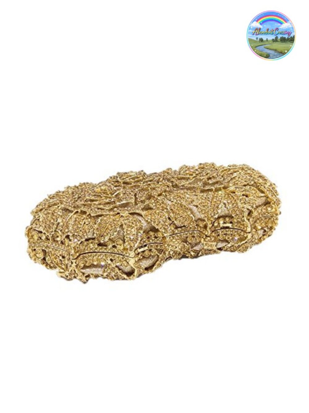 Embellished Floral Evening Clutch with Chain Straps Handbag Formal Party - Picture 4 of 6